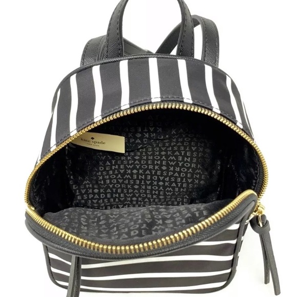 Kate spade mini Bradley Wilson stripe backpack bag - Picture 7 of 8